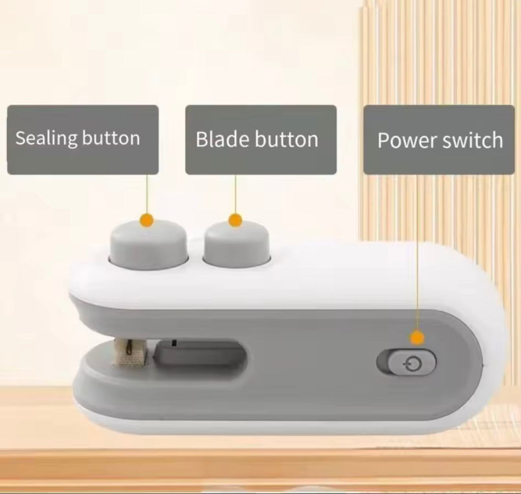 SealFresh™ | Sellador de Bolsas Portátil 2 en 1